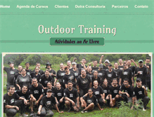 Tablet Screenshot of outdoortraining.com.br